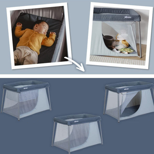 BEABA 3 in 1 kelioninė lovelė maniežas Eazy Sleep, Mineral Grey