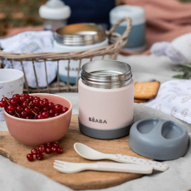 Beaba Thermo maisto indelis, 300 ml, Dark Grey / Light Pink