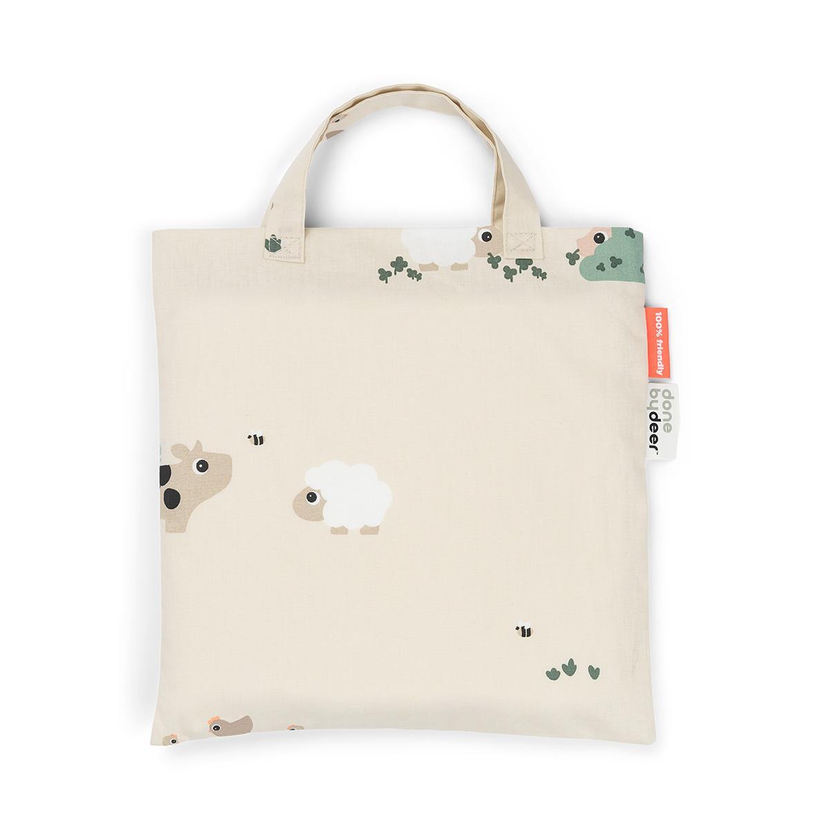 Done by Deer patalynės užvalkalų komplektas Tiny farm Sand