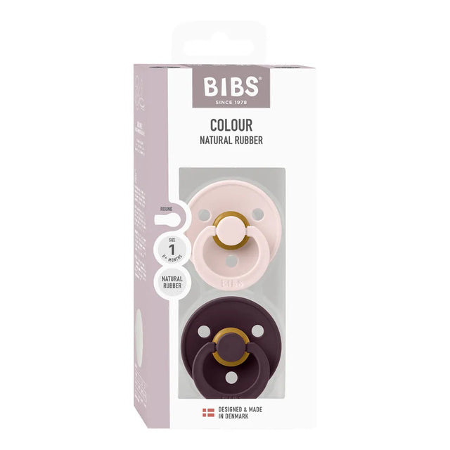 BIBS čiulptukų rinkinys 2 dydis (6 - 18 mėn.) Petal / Plum