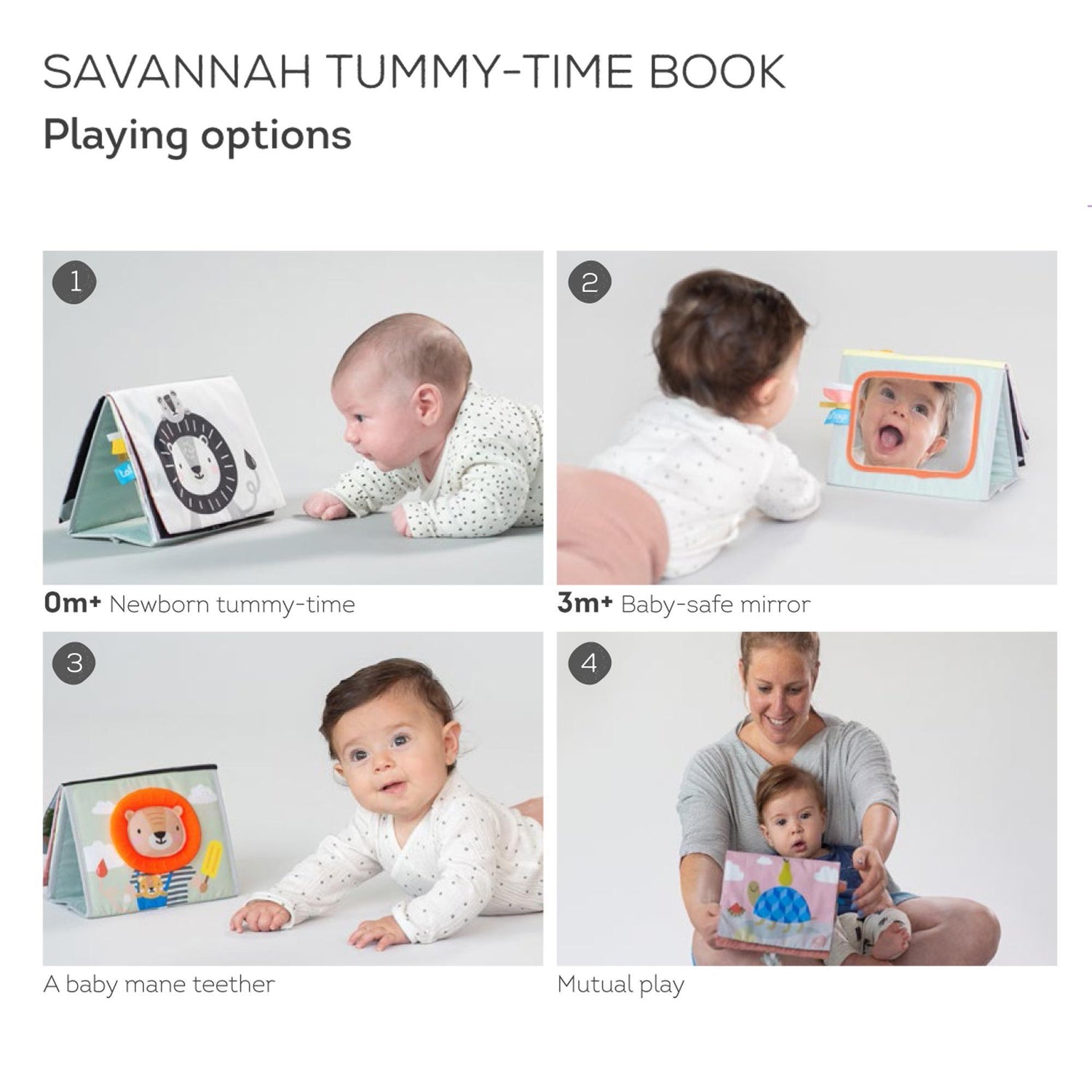 Taf toys lavinamoji knygelė Savannah