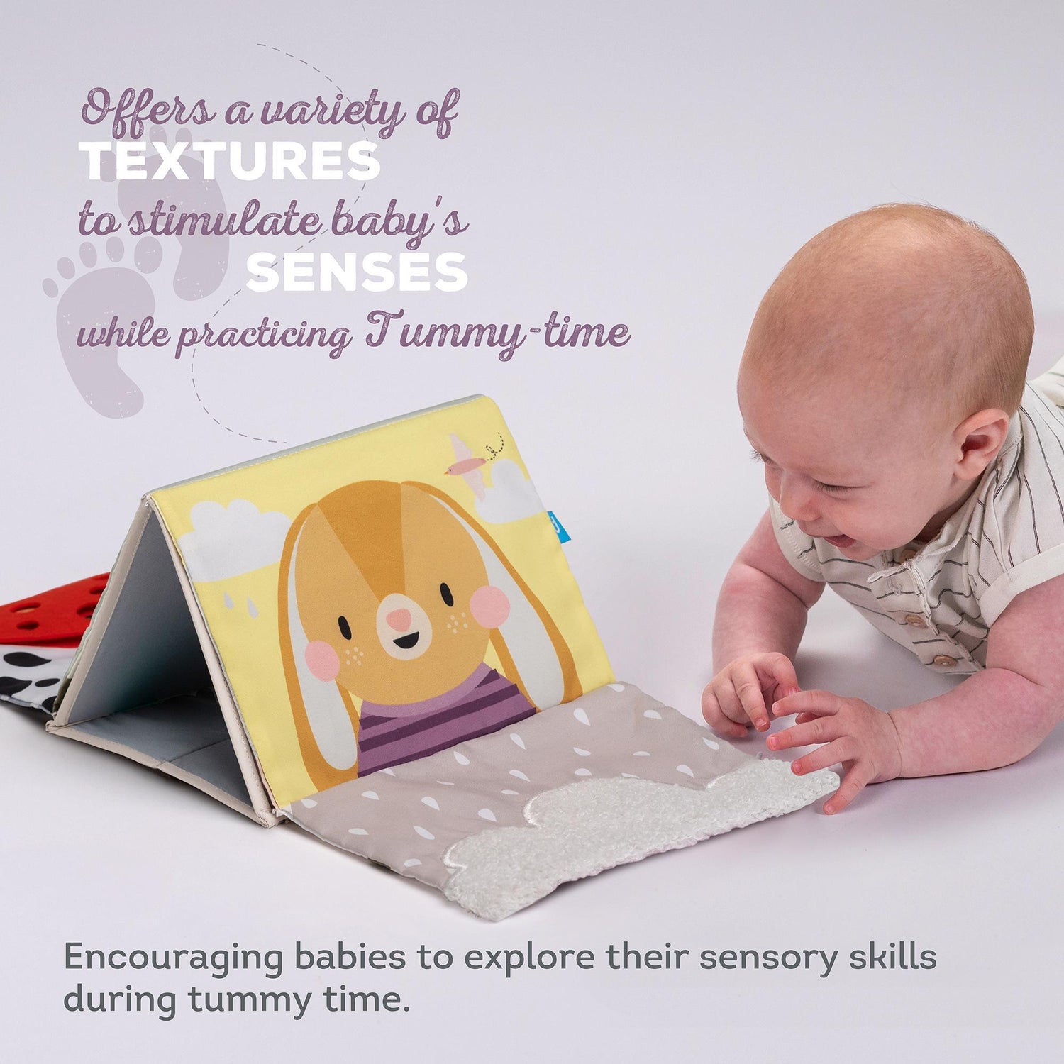 Taf toys lavinamoji knygelė Tummy time Sensory book