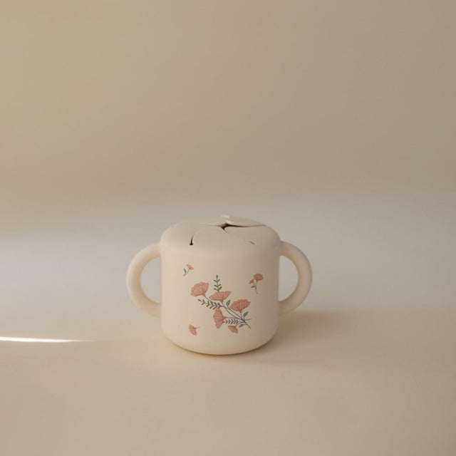 Mushie užkandžių indelis (Pink Flowers)