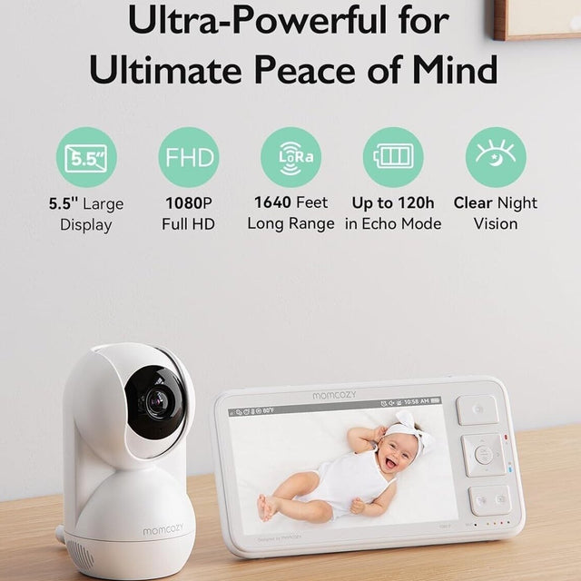 Momcozy videoauklė 5.5 colių Full HD BM03