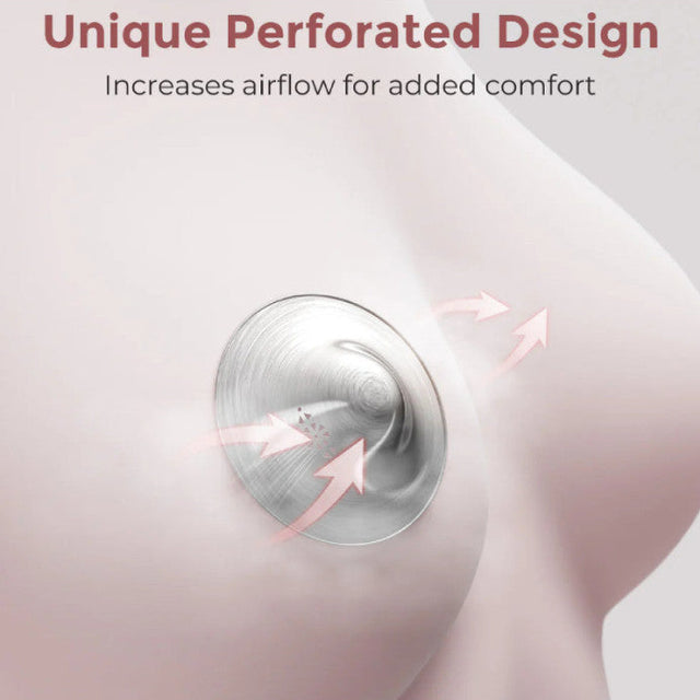 Momcozy 999 sidabriniai spenelių gaubteliai 55 mm, 2 vnt., L dydis