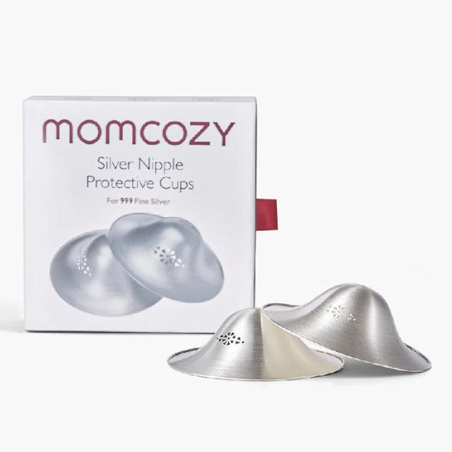 Momcozy 999 sidabriniai spenelių gaubteliai 55 mm, 2 vnt., L dydis