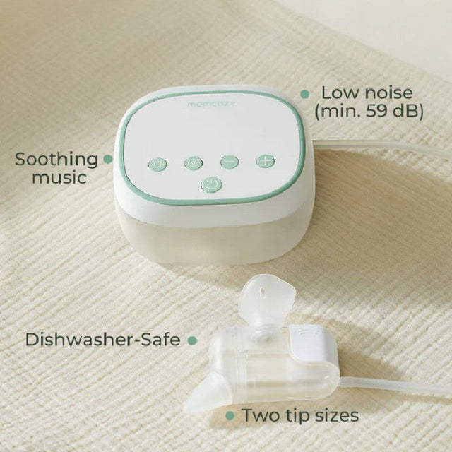 Momcozy BreezyClear Pro™ elektrinis nosies aspiratorius kūdikiams su dulksnos funkcija