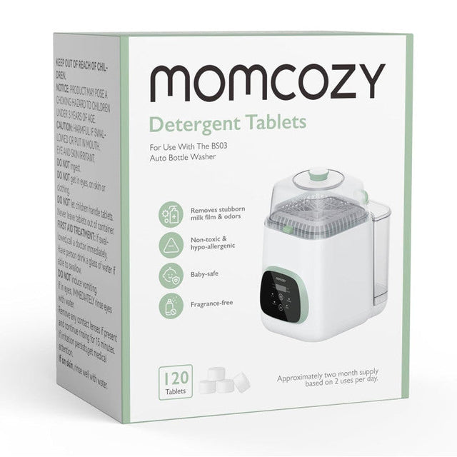 Momcozy buteliukų plovyklos KleanPal Pro plovimo tabletės, 120 vnt.