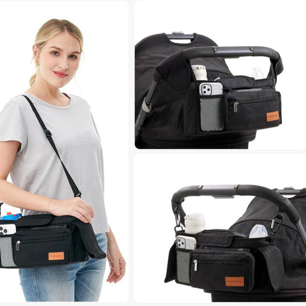 Momcozy daiktų laikymo krepšys prie vežimėlio