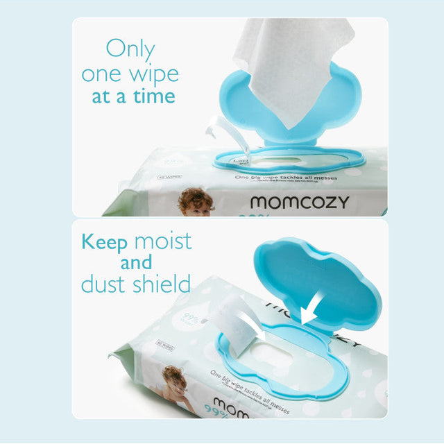 Momcozy drėgnos servetėlės xl dydžio, 1 pakuotė 60 vnt.