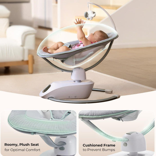 Momcozy elektrinės 3D judėjimo sūpynės kūdikiams Cocosway