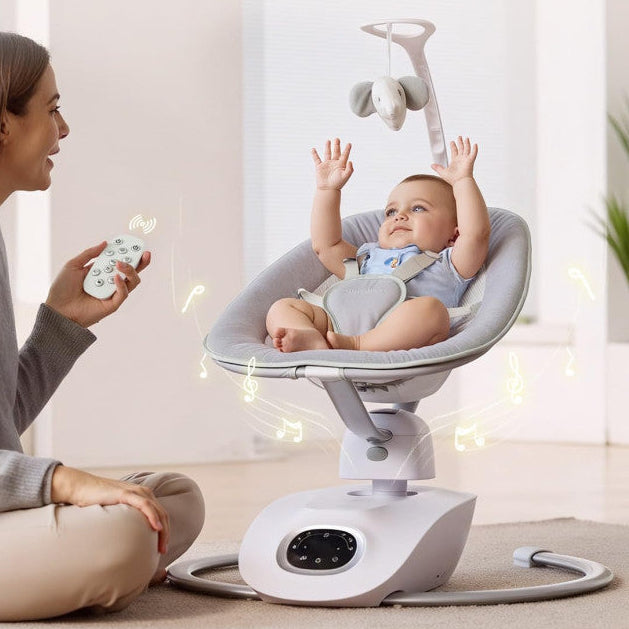 Momcozy elektrinės 3D judėjimo sūpynės kūdikiams Cocosway