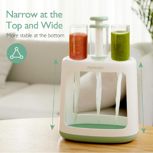 Momcozy kūdikių maisto maišelių užpildymo tyrelėmis įrenginys