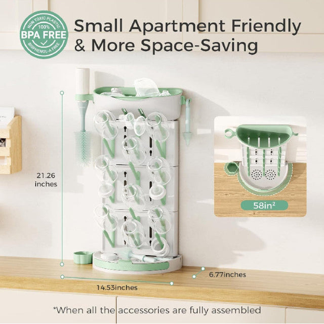 Momcozy modulinis 18 vnt. buteliukų džiovinimo stovas