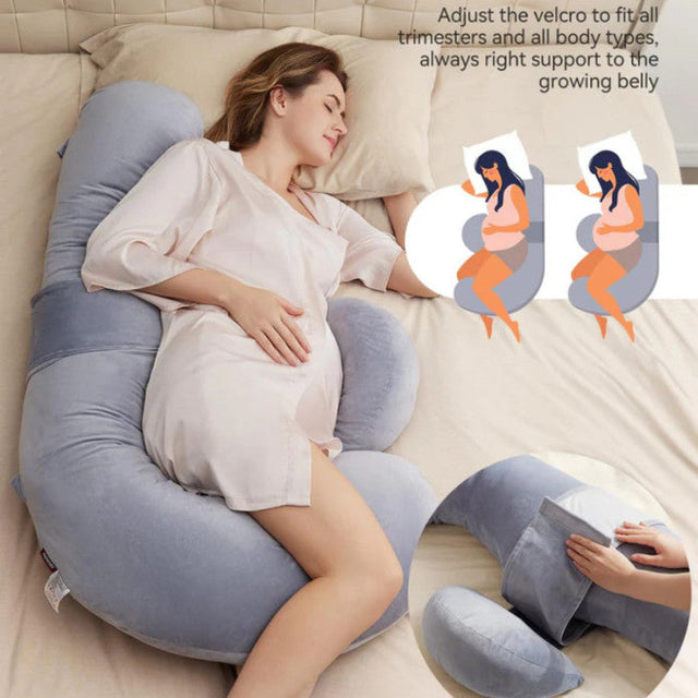 Doomoo Buddy barošanas un grūtniecības spilvens Tetra Jersey Green