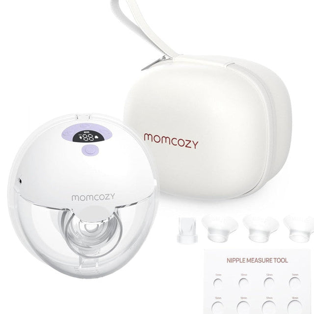 Momcozy nešiojamas belaidis pientraukis M5 purpurinis