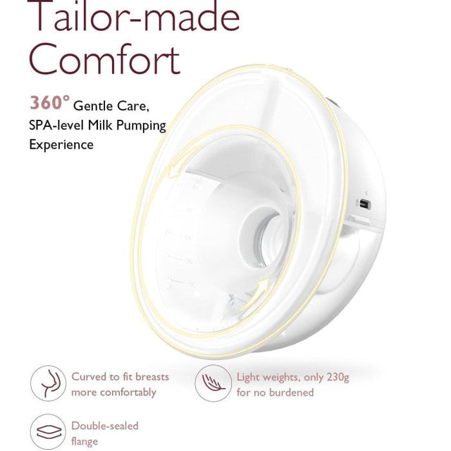 Momcozy nešiojamas belaidis pientraukis M5 purpurinis