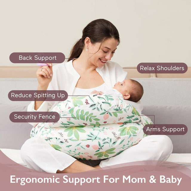 Momcozy prisitaikanti maitinimo pagalvė, green forest