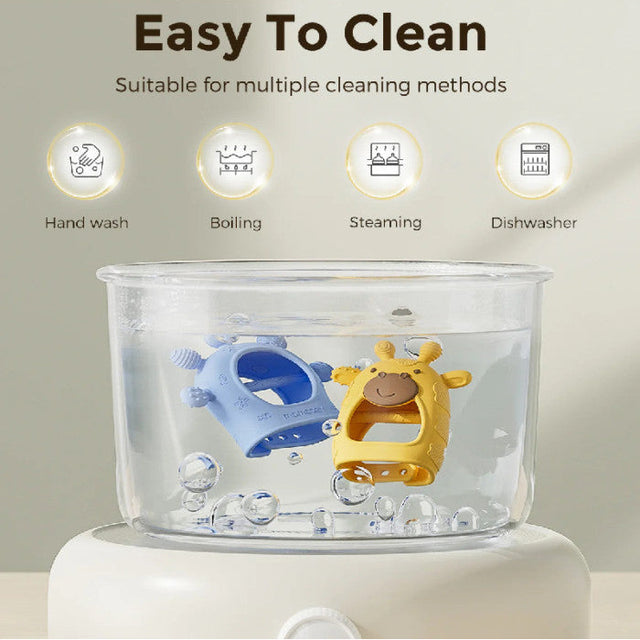 Mushie silikona košļājamā bumbiņa Shifting Sand