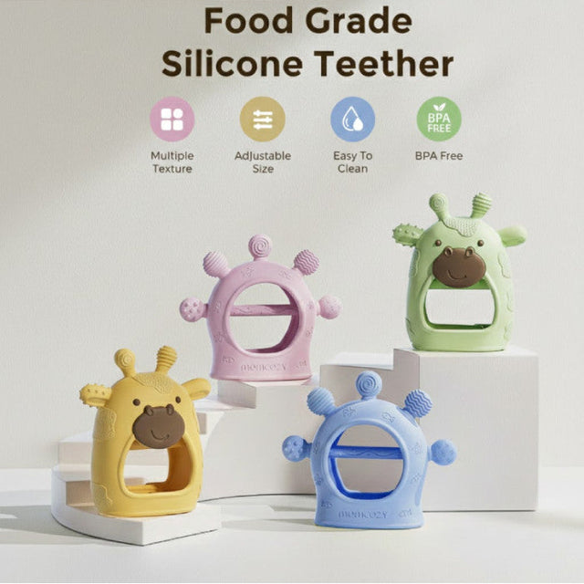 Mushie silikona košļājamā bumbiņa Shifting Sand