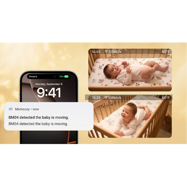 Momcozy smart 5.0 colių video auklė BM04 su wifi funkcija