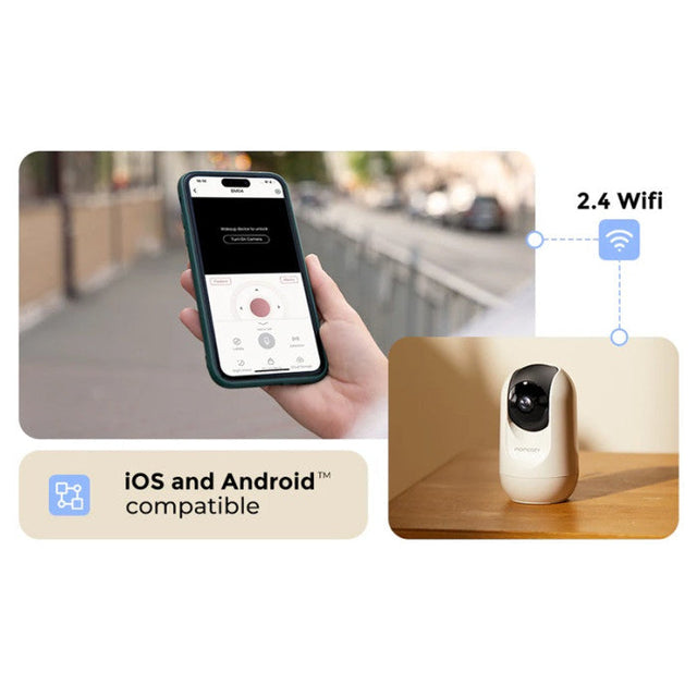 Momcozy smart 5.0 colių video auklė BM04 su wifi funkcija