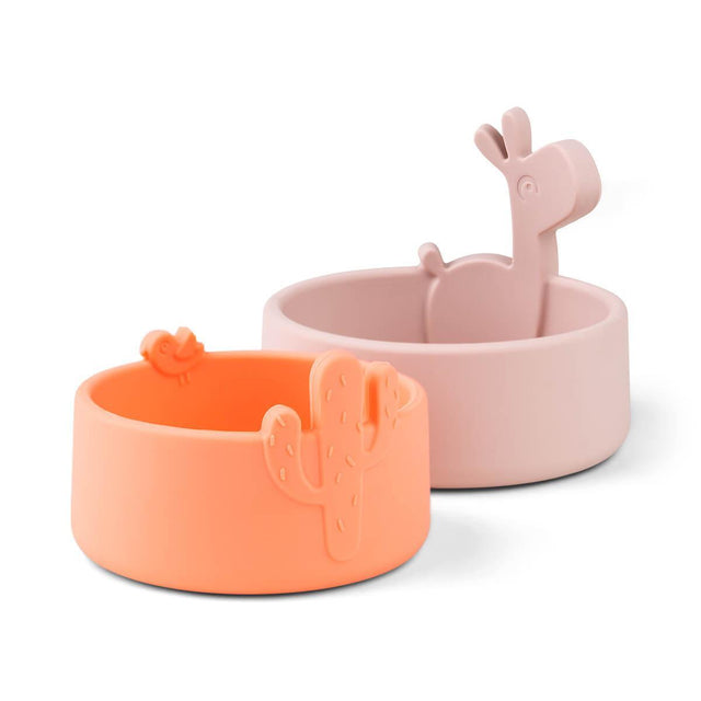 Done by Deer dubenėlių rinkinys Lalee Powder/Coral (2vnt.)