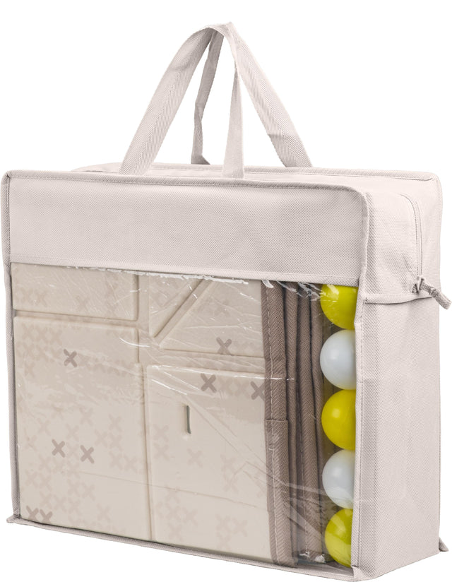 Taf Toys dvipusis vandeniui atsparus putų kilimėlis Fold and Fun, 150 × 180 su kamuoliukais