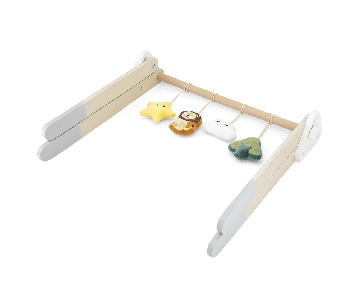 PolarB medinis medinis lankas su kabančiais žaislais Play Gym Multicolor