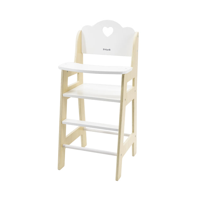 PolarB medinė lėlių maitinimo kėdutė