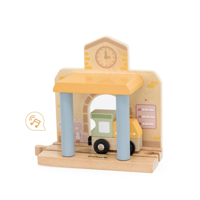 PolarB medinis traukinukas su trasa (30vnt.)