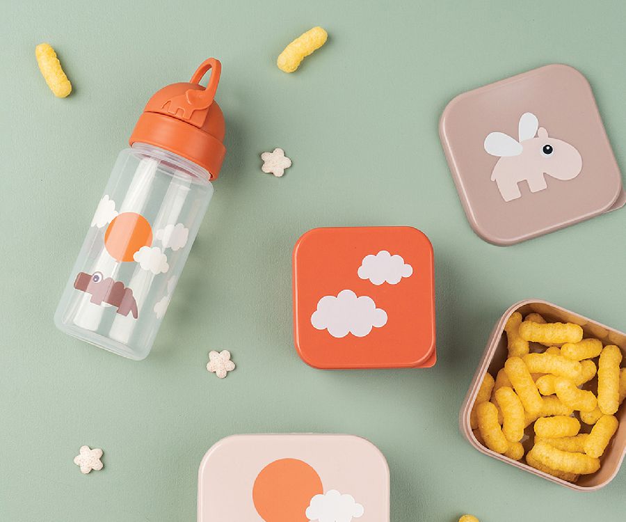 Done by Deer neišsiliejanti gertuvė su šiaudeliu Happy clouds Papaya