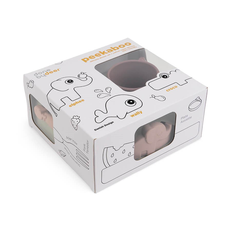 Done by Deer indų rinkinys "Peekaboo" (pudrinis)