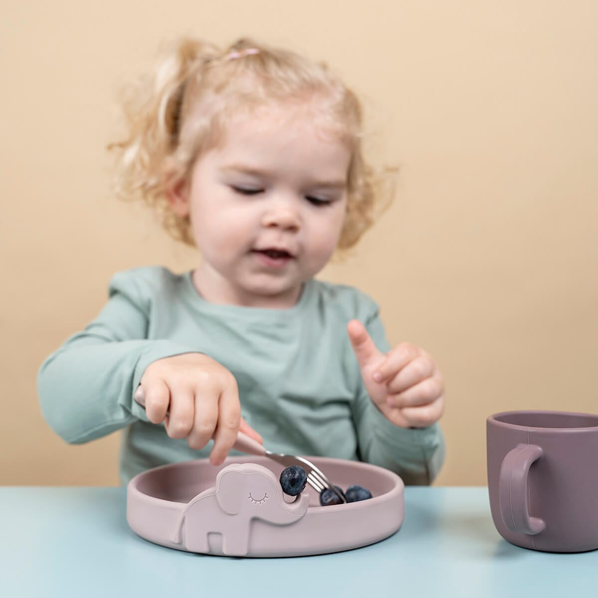 Done by Deer indų rinkinys "Peekaboo" (pudrinis)