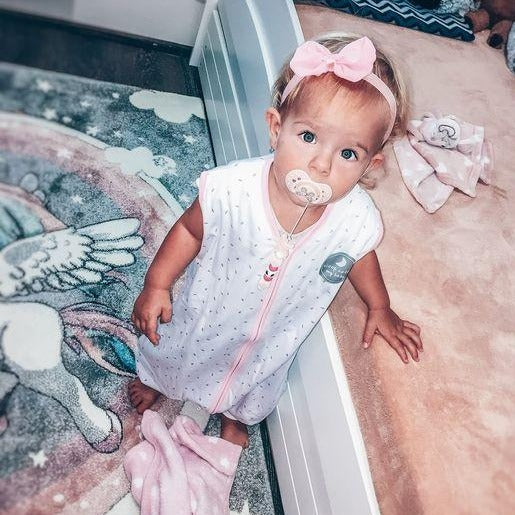 Natulino LITTLE WALKERS dvisluoksnis kūdikio miegmaišis Animals Gray & White