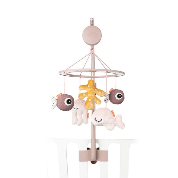 Deer muzikālais karuselis ar spoguli "Jūras draugi" (pulveris)
