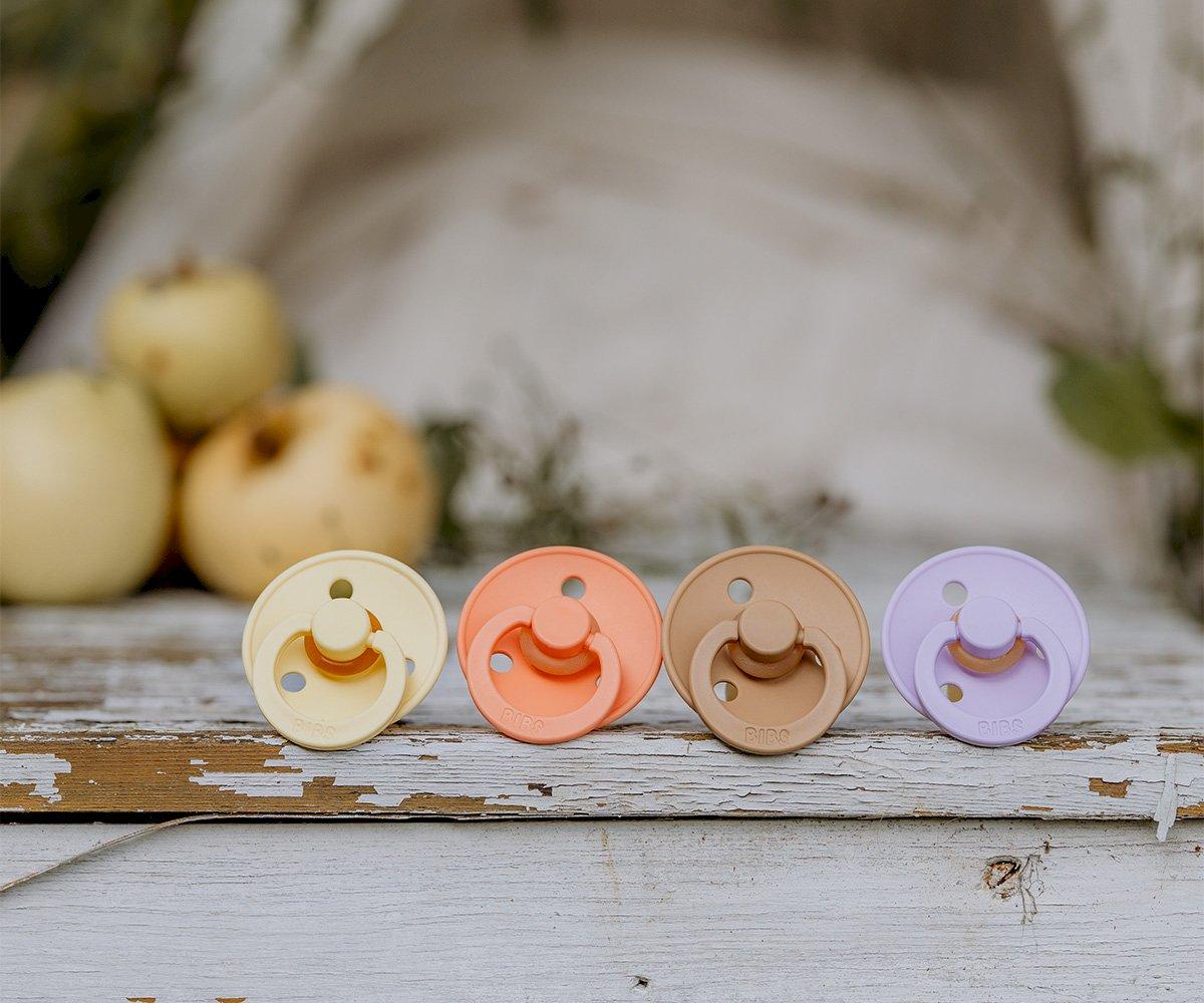 BIBS čiulptukų rinkinys 1 dydis (0 - 6 mėn.) Papaya / Violet Sky