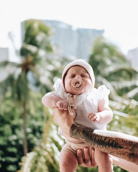 BIBS luti komplekt suurus 1 (0-6 kuud) Anatomical Ivory / Põsepuna