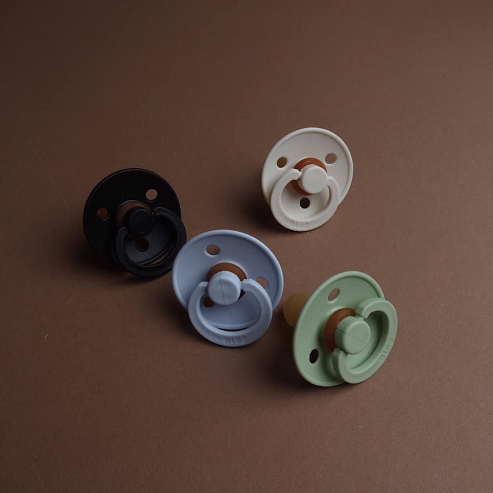 BIBS čiulptukų rinkinys 1 dydis (0 - 6 mėn.) Anatomical Baby Blue / Petrol