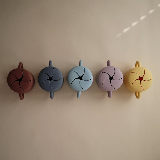 Mushie užkandžių indelis (Cambridge Blue)