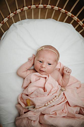 Mushie muslino vystyklas iš organinės medvilnės Blush