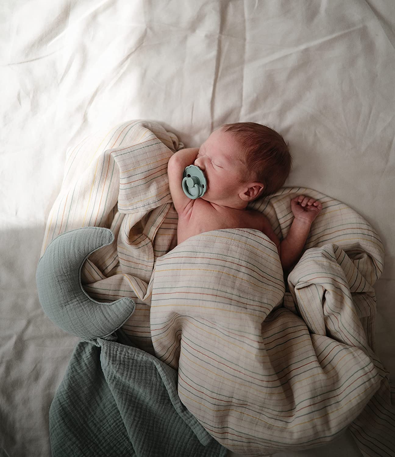 Mushie muslino vystyklas iš organinės medvilnės Sage