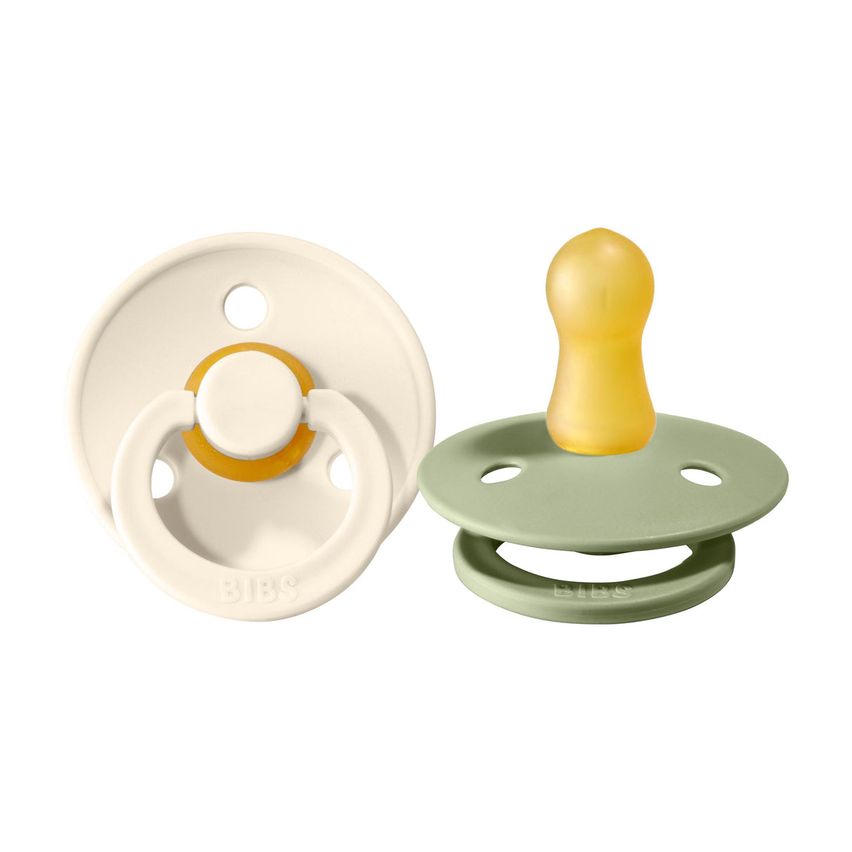BIBS čiulptukų rinkinys 2 dydis (6 - 18 mėn.) Sage / Ivory (4798605394002)