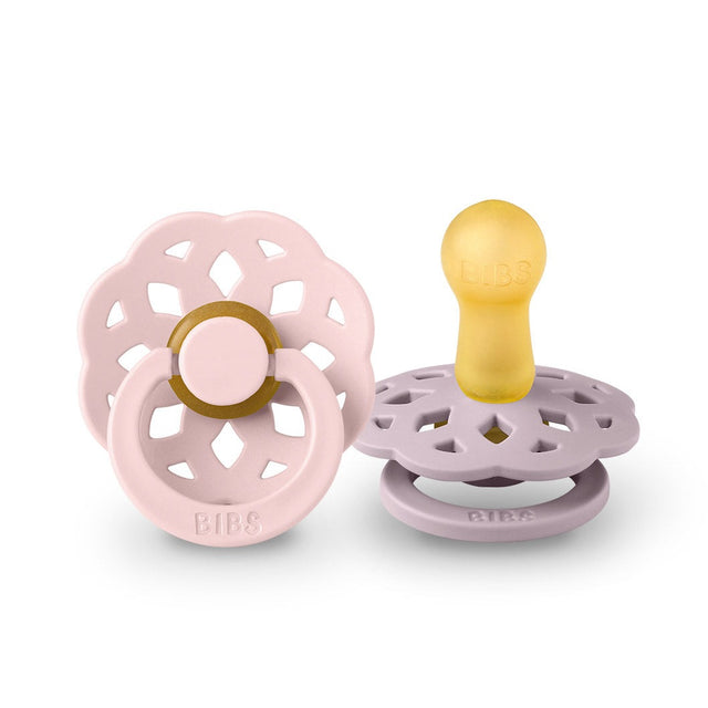 BIBS čiulptukų rinkinys 1 dydis (0 - 6 mėn.) Boheme Blossom/Dusky Lilac