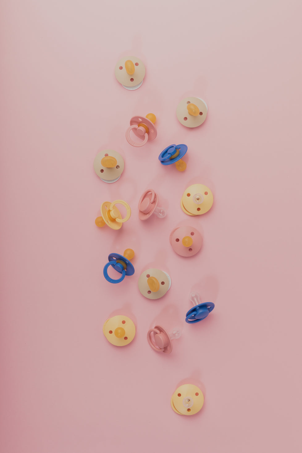 BIBS čiulptukų rinkinys 1 dydis ( 0 - 6 mėn.) Pale Butter/Dusty Pink