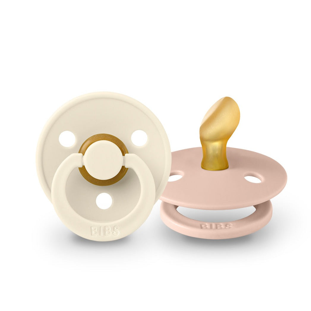 BIBS čiulptukų rinkinys 1 dydis (0 - 6 mėn.) Anatomical Ivory / Blush