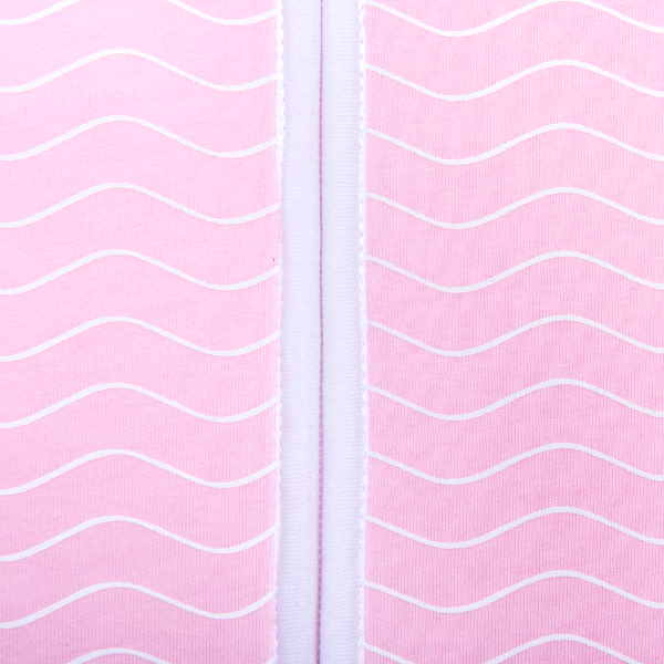 Natulino CosyNites trisluoksnis kūdikio miegmaišis (natural pink white waves / white spalva) (1679012364361)