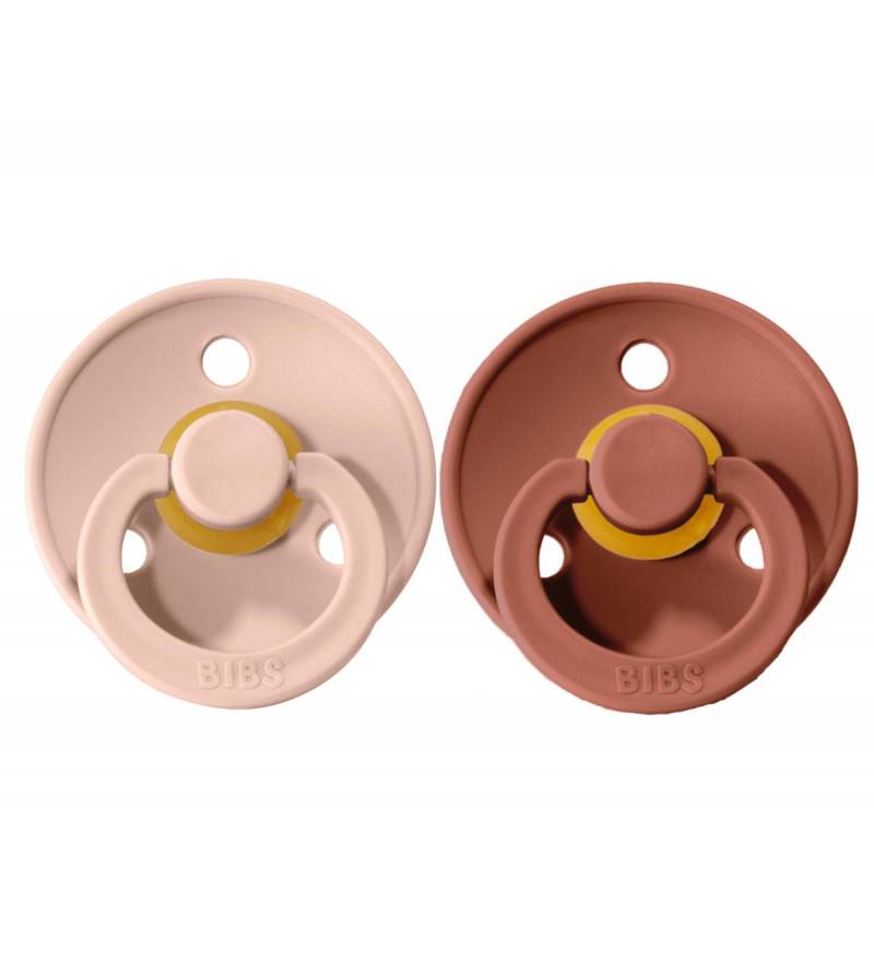 BIBS čiulptukų rinkinys 2 dydis (6 - 18 mėn.)  Woodchuck / Blush