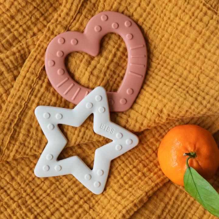 Bibs kramtukas melsva žvaigždutė (Baby Bitie Blue)