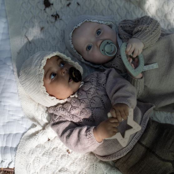 BIBS košļājamā piena baltā zvaigzne (Baby Bitie Star Ivory)